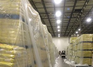 warehouse wrapped pallets
